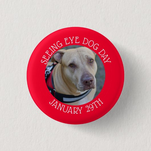 Persoonlijke ogen Ooghond Dag Januari 29 Button (Voorkant)
