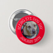 Persoonlijke ogen Ooghond Dag Januari 29 Button (Voorkant /achterkant)