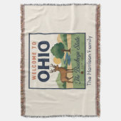 Persoonlijke Ohio Worpdeken Deken (Voorkant Verticaal)