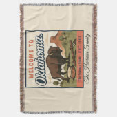 Persoonlijke Oklahoma Worpdeken Deken (Voorkant Verticaal)
