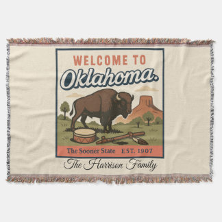 Persoonlijke Oklahoma Worpdeken Deken
