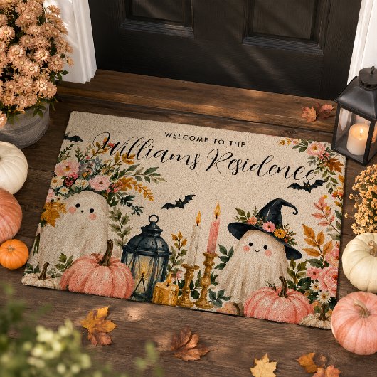 Persoonlijke oktober sociale club spook deurmat