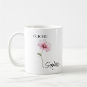 Persoonlijke oktoberbloem koffiemok (Links)