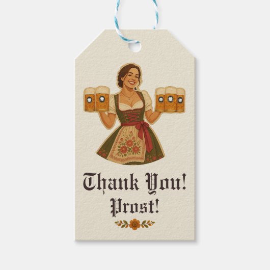 Persoonlijke Oktoberfest bierpul Cadeaulabel (Voorkant)