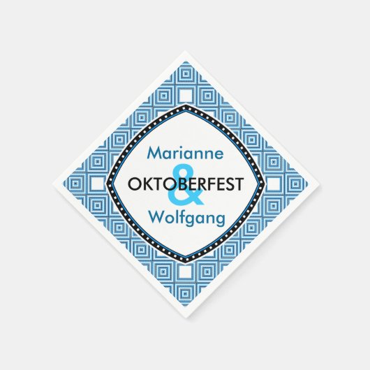 Persoonlijke Oktoberfest servetten (Hoek)