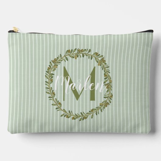 Persoonlijke olijfkrans monogram etui (Voorkant)