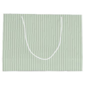 Persoonlijke olijfkrans monogram groot cadeauzakje (Achterkant)
