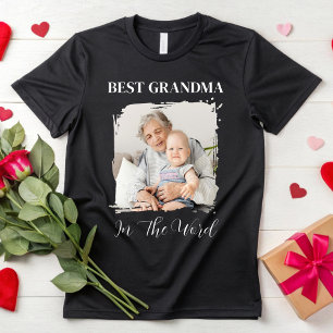 Persoonlijke oma foto douche oma moeder cadeau t-shirt