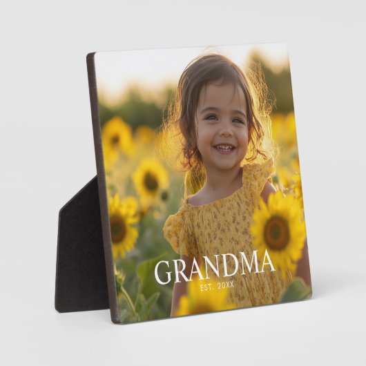 Persoonlijke oma-foto fotoplaat (Voorkant)