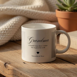 Persoonlijke Oma Fotobeker Douane Oma Espresso Kop