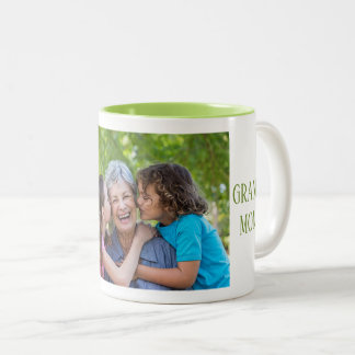 Persoonlijke Oma Fotobeker Moederdag Cadeau Tweekleurige Koffiemok