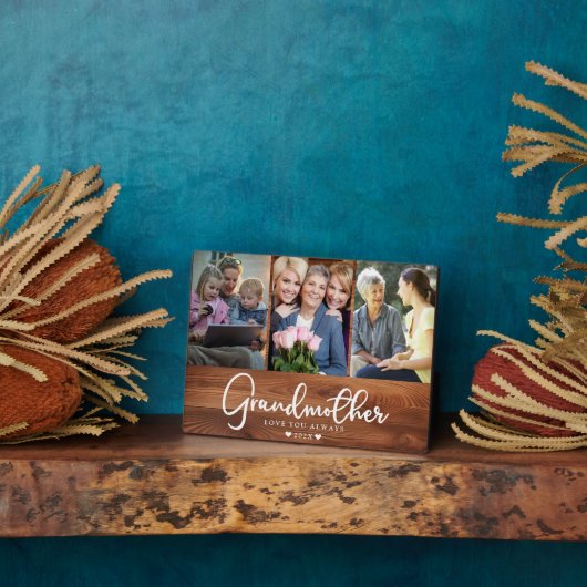Persoonlijke oma-fotocollage fotoplaat (Zijkant)