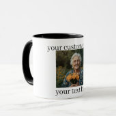 Persoonlijke oma mok aangepaste fotocadeau (Voorkant links)