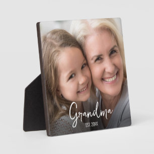 Persoonlijke Oma Opgerichte Jaar Foto Fotoplaat