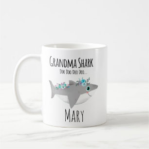 Persoonlijke oma Shark Doo Doo Doo Koffiemok