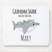 Persoonlijke oma Shark Doo Doo Doo Muismat (Voorkant)