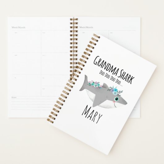 Persoonlijke Oma Shark Doo Doo Doo Planner (Display)