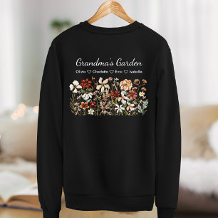 Persoonlijke Oma Vintage Wilde Bloementuin Trui