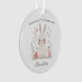 Persoonlijke Oma's Eerste Pasen Ornament (voorkant)