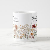 Persoonlijke Oma's Mooie Wilde Bloementuin Grote Koffiekop (Voorkant)