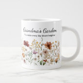 Persoonlijke Oma's Mooie Wilde Bloementuin Grote Koffiekop (Rechts)