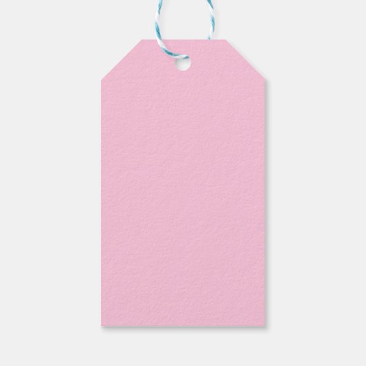 Persoonlijke Ombre Sip Sip Hooray Baby Girl Shower Cadeaulabel (Achterkant)