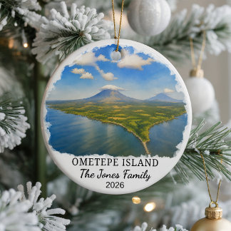 Persoonlijke Ometepe Island Keramische Versiering, Keramisch Ornament