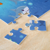 Persoonlijke Onder De Zee Kindernaam Puzzel (Zijkant)