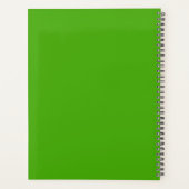 Persoonlijke Ondeugend Goede Heks Groen Gingham Planner (Achterkant)