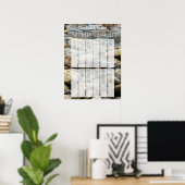 Persoonlijke oneindige strand verjaardagskalender poster (Thuiskantoor)