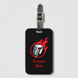 Persoonlijke ontstekingsmicrofoon bagagelabel