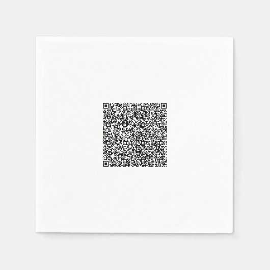 Persoonlijke Ontwerp Kleur QR Code Servetten (Voorkant)