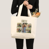Persoonlijke Oom 5 Fotocollage Grote Tote Bag (Voorkant (product))