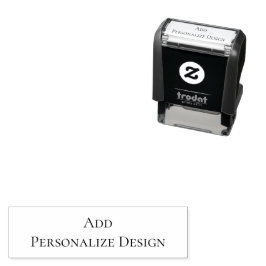 Persoonlijke op maat 1.4" x 0.4" zelfinktende stempel