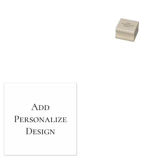 Persoonlijke op maat 2,5 cm x 2,5 cm rubberstempel (Gestempeld)
