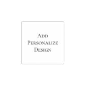 Persoonlijke op maat 2,5 cm x 2,5 cm rubberstempel (Afrduk)