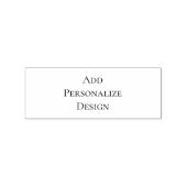 Persoonlijke op maat 2,5 x 6,4 cm rubberstempel (Afrduk)