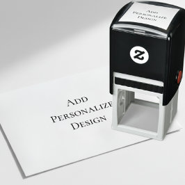 Persoonlijke op maat 3,8 cm x 3,8 cm zelfinktende stempel