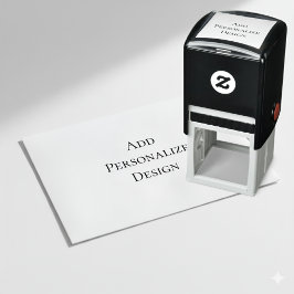Persoonlijke op maat 3,8 x 3,8 cm zelfinktende stempel