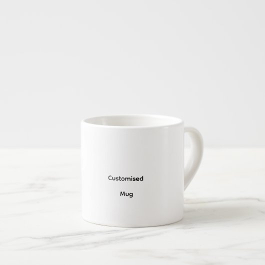 Persoonlijke Op Maat Gemaakte Espresso Mok (Voorkant rechts)