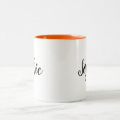 Persoonlijke op maat gemaakte geschenken tweekleurige koffiemok (Center)