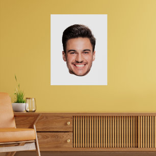 Persoonlijke op maat gemaakte gezicht vader poster
