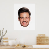 Persoonlijke op maat gemaakte gezicht vader poster (Keuken)