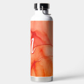 Persoonlijke op maat gemaakte monogram geïsoleerd waterfles (Links)