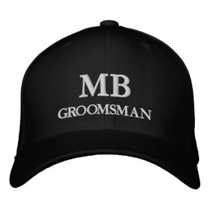 Persoonlijke Op Maat Gemaakte Monogram Groomsman Geborduurde Pet