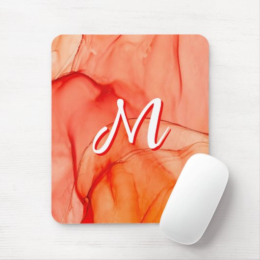 Persoonlijke op maat gemaakte monogram muismat voo (Met muis)