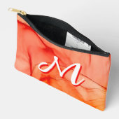 Persoonlijke op maat gemaakte monogrammake-up en a etui (Open)