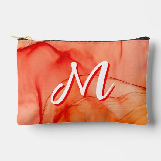 Persoonlijke op maat gemaakte monogrammake-up en a etui (Voorkant)