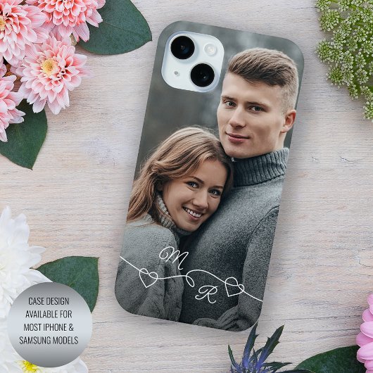 Persoonlijke Op Maat Gemaakte Monogrammen En Liefd Case-Mate iPhone Case