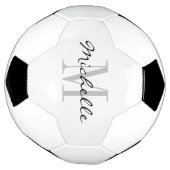 Persoonlijke op maat gemaakte naam monogram voetba voetbal (Gedraaid)